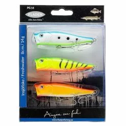 Fladen Popper 8,7cm Flytande 3pcs
