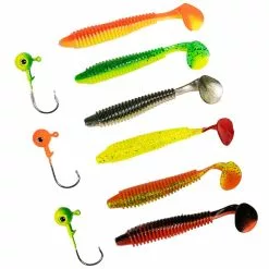 Fladen Conrad Softlures 3x6 Assorted Colors -Perhokelat & Lisäkelat myymälä 20 3504r 2
