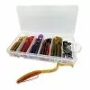 Savage Gear Rib Worm Kit One Size Mix Colors 60pcs -Perhokelat & Lisäkelat myymälä 74015 1