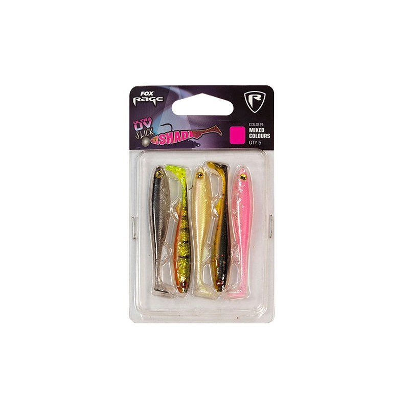 Fox Rage Slick Shad UV Mixed Colour Pack 5kpl 3 Fox Rage Slick Shad UV Mixed Colour Pack 5kpl